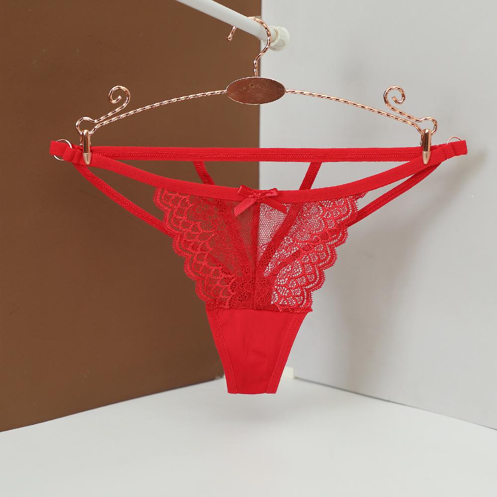 Spitzen-String, Verführerischer Hüft-T-Back-Slip mit Hohldesign für Frauen