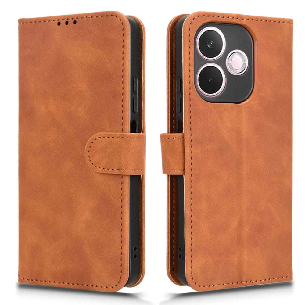 For Oppo A5 Pro 4G (Global)/5G (Global)/A5 Energy 5G (Kina) Lær Etui Hudfølelse Anti-fall Lommebok Flip Telefondeksel