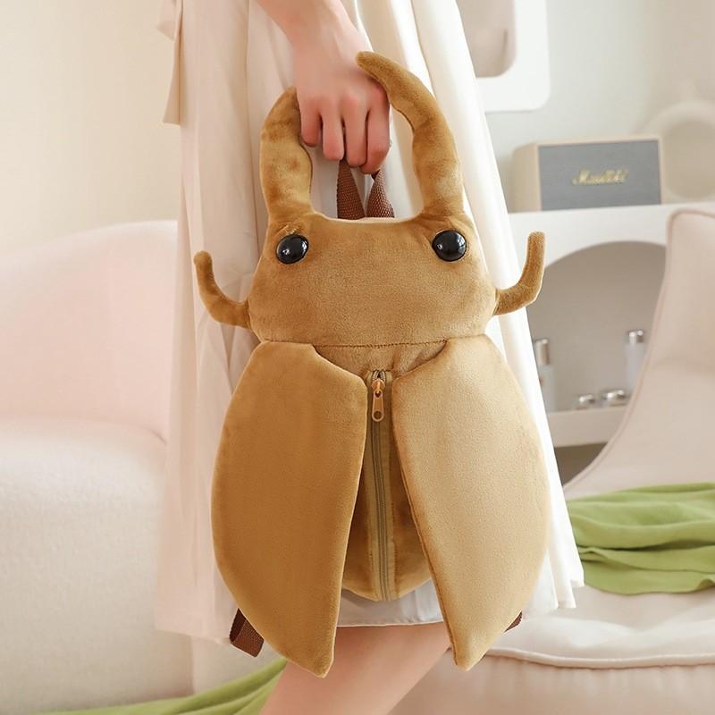 Stuffed Toy Beetle Backpack Fashion Creative Comfortable Unique Classic Bag