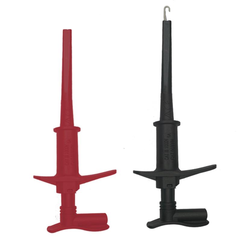 Multimeter Test Leads Alligator Clip Test Probe Hook Quick Test,Car Inspection Hook Professional Insulated 4mm Banana Socket