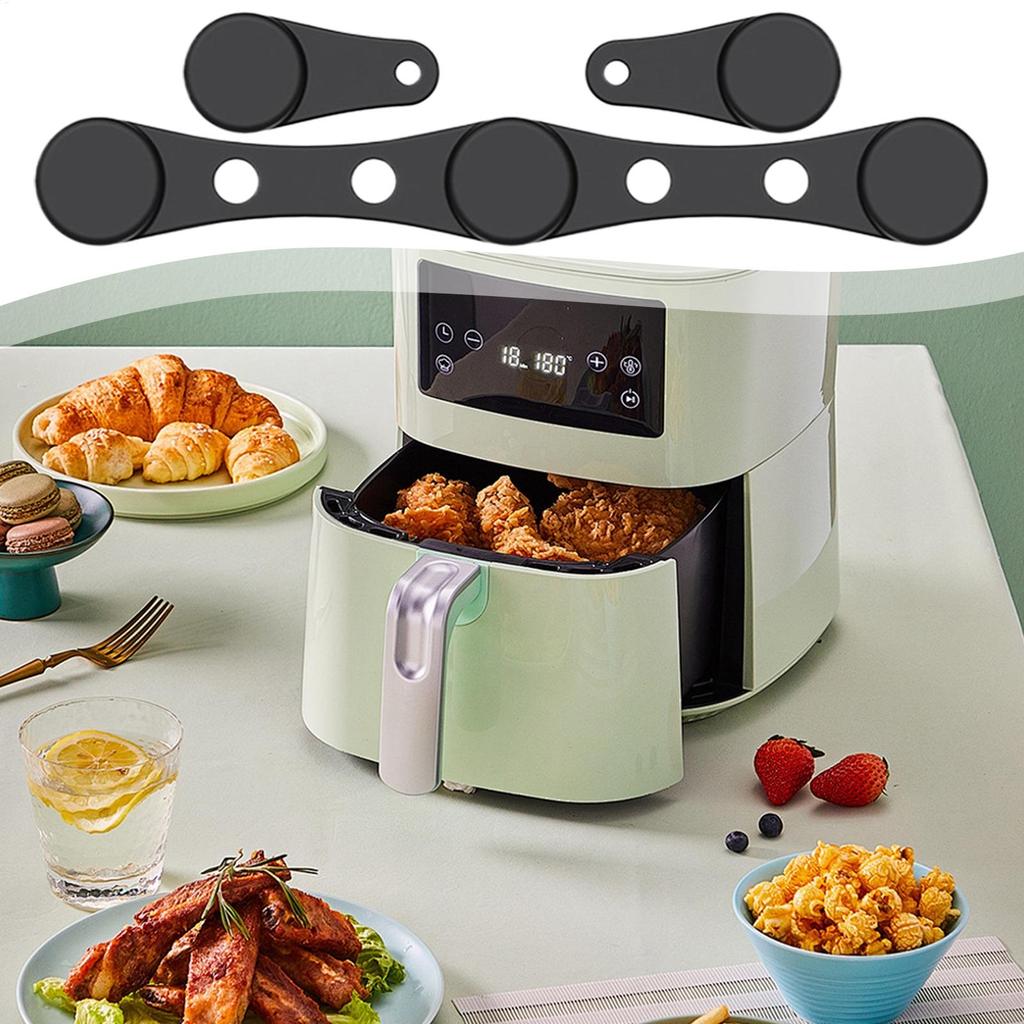 Magnetic Buckle Air Fryer Silicone Parchment Paper Heat Resistant Airfryer Liner Fixing Supplies Reusable Non-Stick Baking Mat
