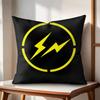 Lightning FFragment art Cushion Cover Natural Linen Organic Fabric DoubleSided Printing Couch Pillow Covers Home Decor
