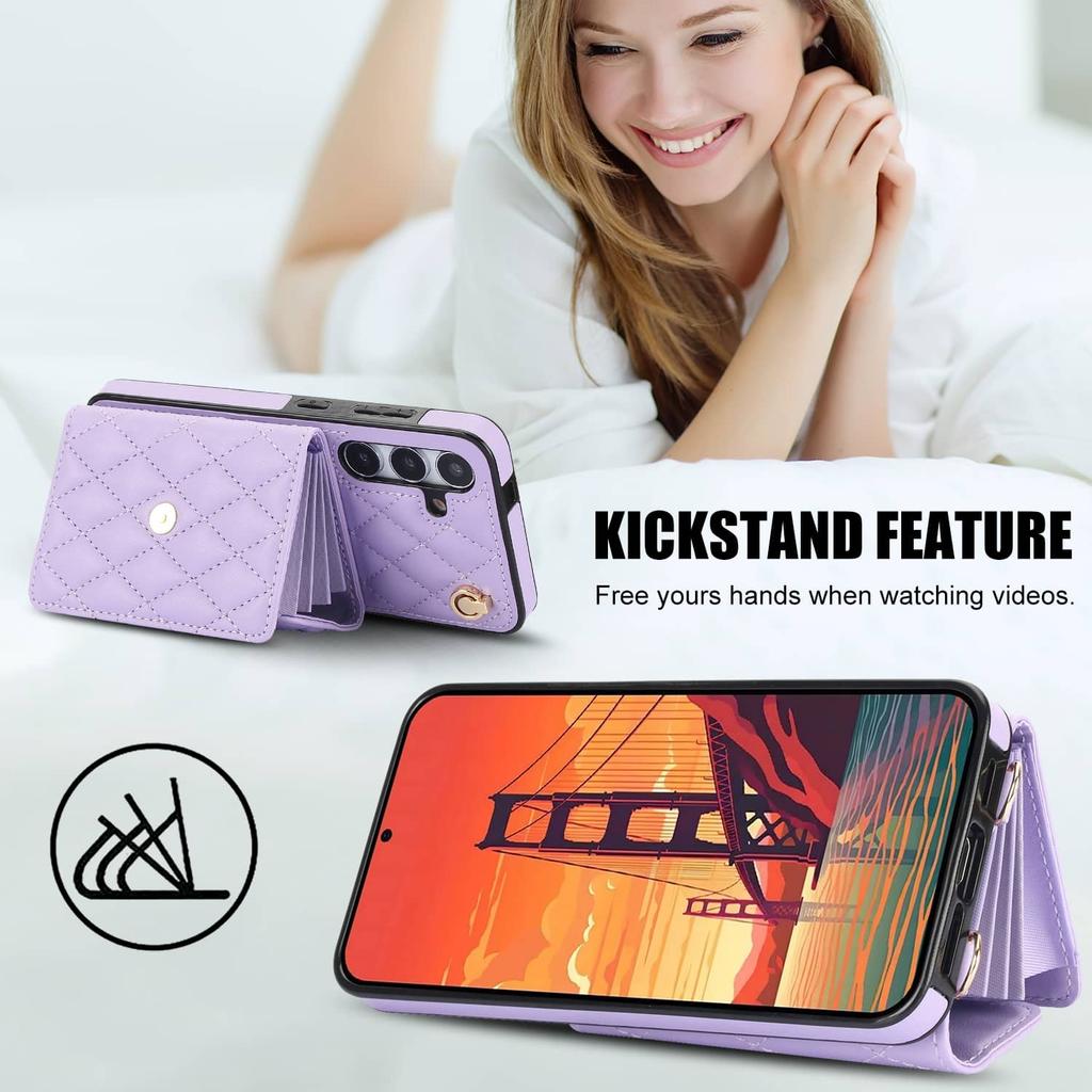 Θήκη Πορτοφόλι για Samsung Galaxy A13 A14 A15 A16 A52 A53 5G A54 A55 A35 Τσαντάκι Crossbody με Λουράκι Καρπού Λουράκι Ώμου Μοντέρνο Κάλυμμα