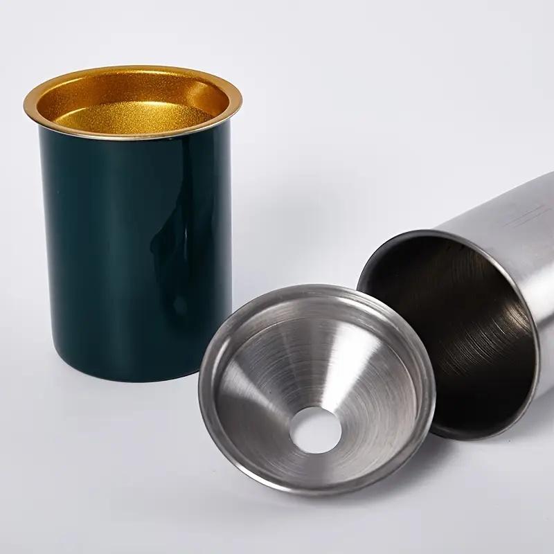 Stainless Steel Ashtray - Smokeless, Spill-Proof Design for Indoor & Outdoor Use, Easy-Clean Odor-Resistant Surface