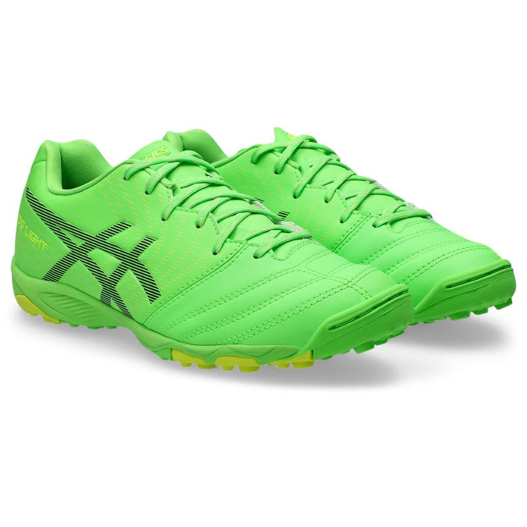 ASICS DS LIGHT JR GS TF Soccer Shoes Size 300 Size 2E (1104A053), Unisex, (Green Gecko/Black), 24.0 cm,