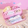Transparent Pencil Organizer With High Capacity For Elementary School Students