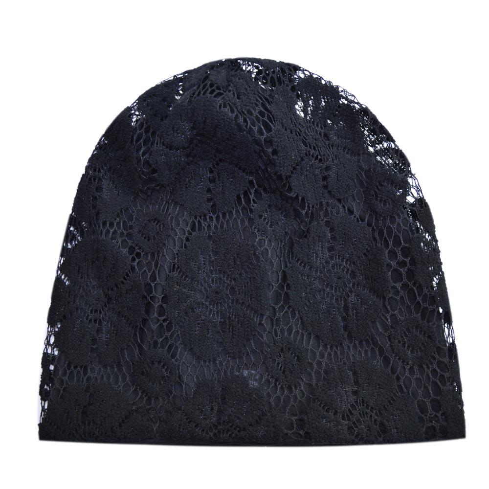Women's Summer Lace Slouchy Hat - Breathable, Stylish, Thin White Hair Cover