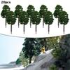 Garden Model Trees Miniature Decoration Supplies 20Pcs 8CM DIY Railway