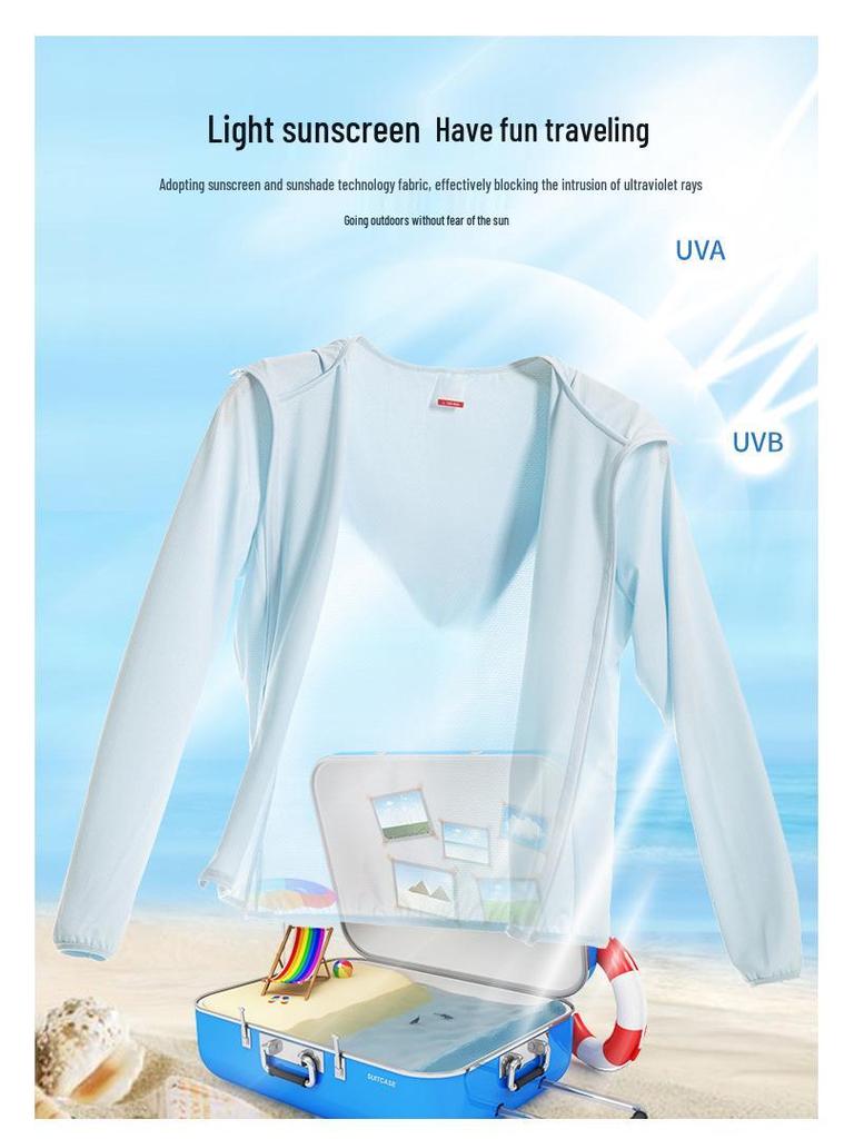 Unisex Summer UV Protection Ice Silk Windbreaker with Custom Logo