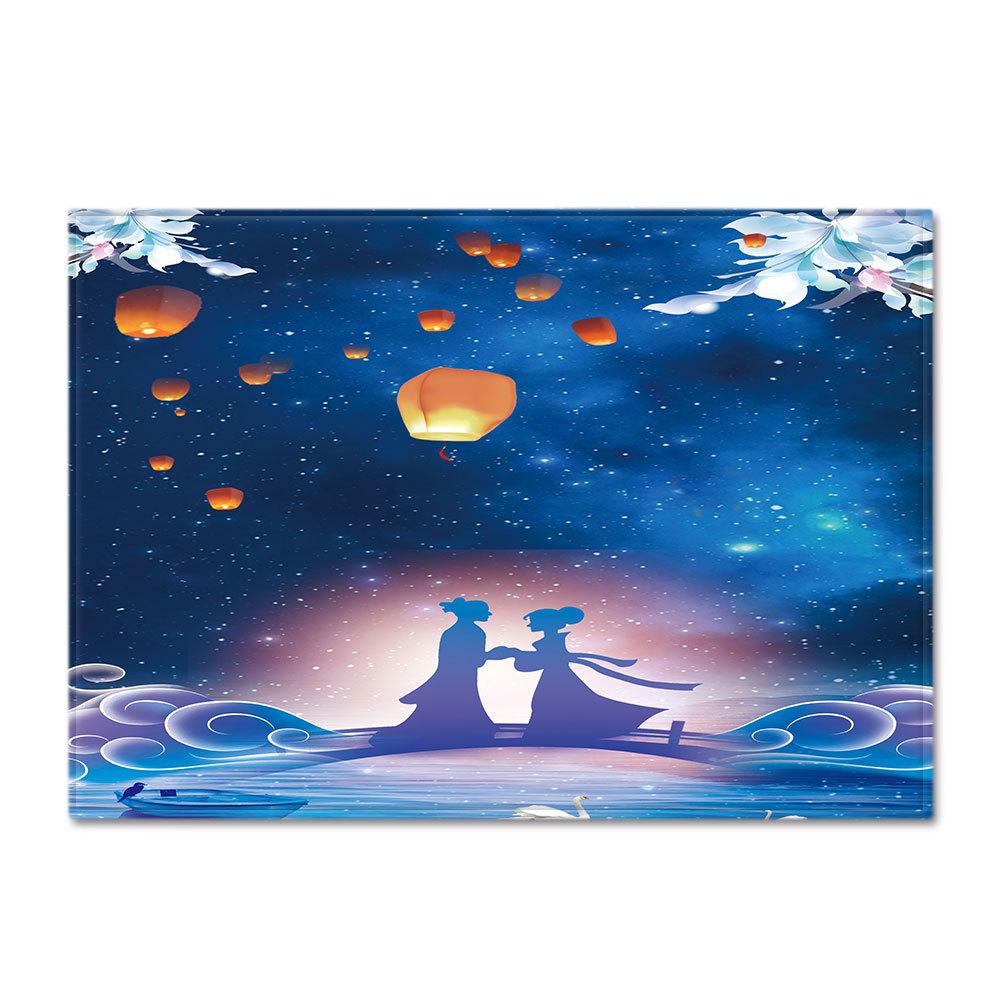 Simple Starry Sky Living Room Carpet Bedroom Dining Room Floor Mat Pattern Size