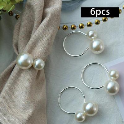 5pcs Napkin Buckle Table Setting Fashion Modern Band Banquet Holder