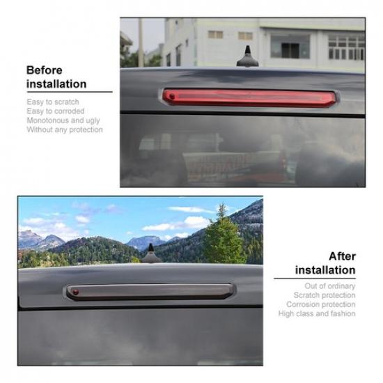 Smoked Black 3rd Third High Brake Light Lamp Trim For Ford Bronco Sport +