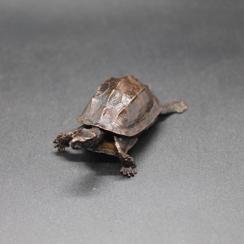 

Винтажная медная статуя багуа фэн-шуй Дракон Черепаха статуя стол маленький орнамент украшение дома ремесленные аксессуары фигурка животного 1pcs