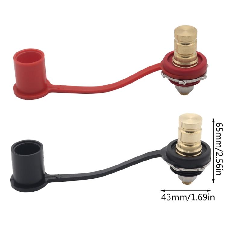 2Pcs 250A Battery Charging Jumper Post Battery Charging Post 3/8" Stud Jump Post