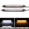 2pcs Waterproof Flexible DRL LED Strip Start Scaing Daytime Running Light  Brake Flow Lamps