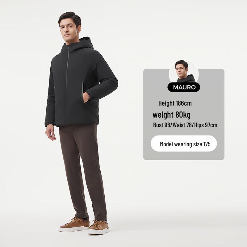 Tanboer Men's 320327A Hooded Lightweight Down Jacket