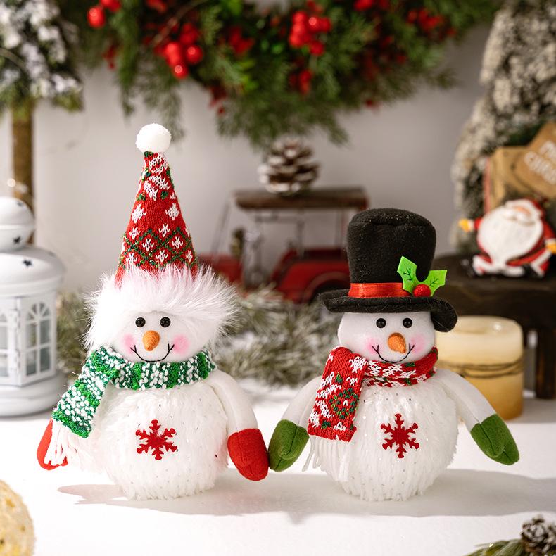 New Luminous Snowman Ornament with Lights – Christmas Snowflake Figurine, Ideal Holiday Gift for Children