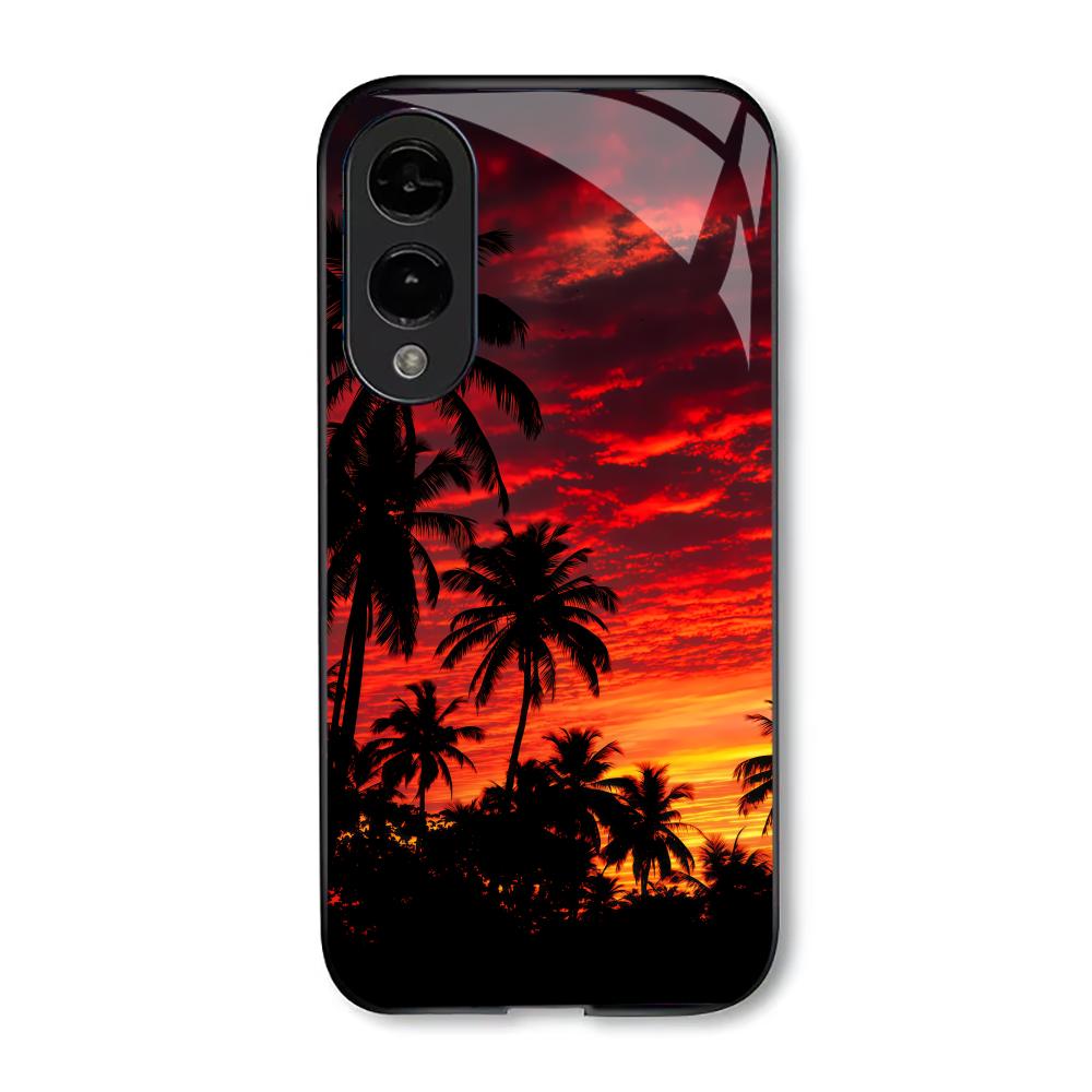 summer Sunset Exquisite luxury High-end PhoneCase Glass PhoneCase for Samsung Galaxy S26 S25 S24 S23 S22 S21 FE,Ultra,Plus