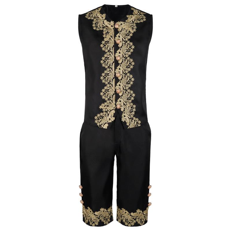 Outfit Men's Medieval Court Medieval Cosplay Costume Retro Halloween