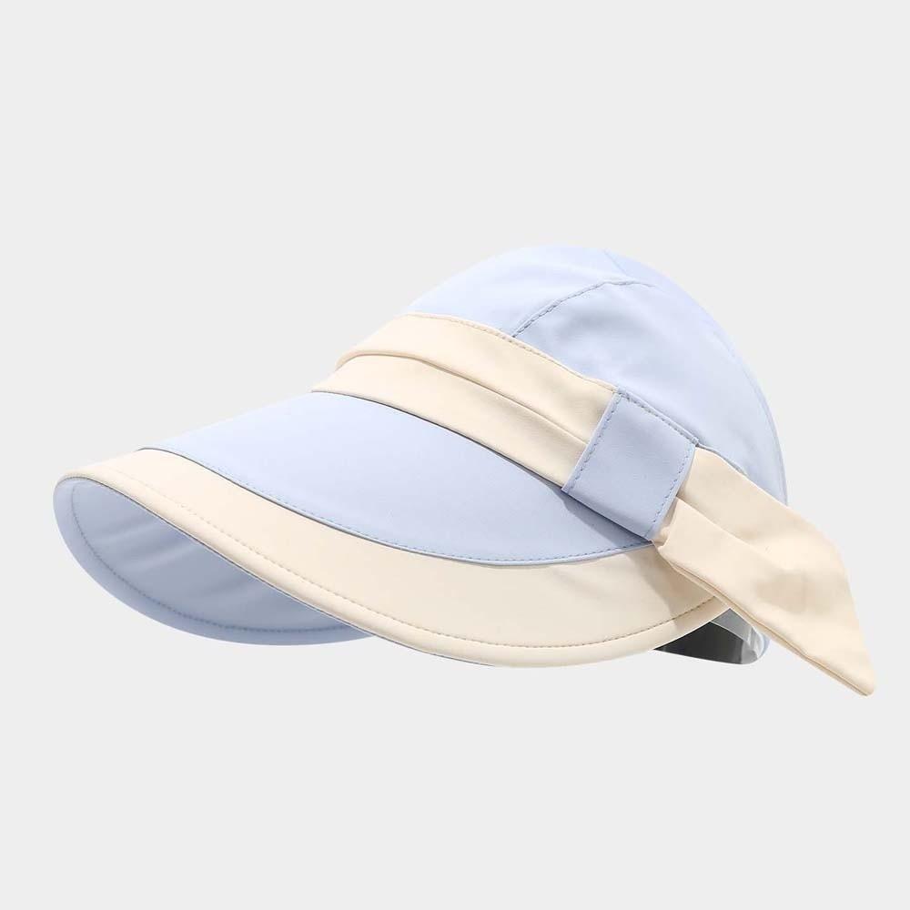 Breathable Wide Brim Sun Cap Polyester Sunscreen Empty Top Hat Women Sunshade Hat  Sport