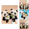 Entzückendes 30cm 40cm 50cm Niedliches Bambus haltendes Panda Plüschtier Weiches Stofftier Geschenk