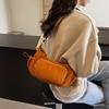 Women's bag Multi-pocket locomotive bag Super fire Solid color Spice girl Versatile armpit bag