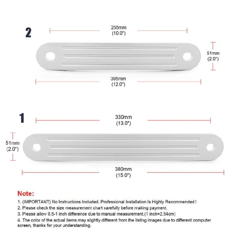 TSP-1 TSP-2DP Universal Marine Transom Support Plates for Top Bolt Holes and Lower Bolt Holes Transom Support Plate Kit