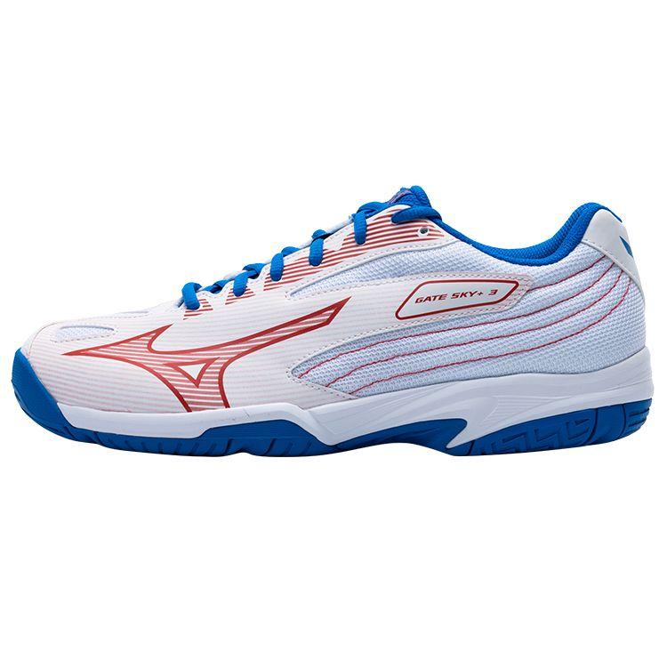 Mizuno Gate Sky Unisex Low Top Badminton Shoes Red White Blue 71GA234009 37