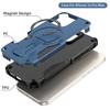 Robuste magnetische Halterung für den Außenbereich, Armor Handyhülle für iPhone 17Air 16E 15 14Plus 13 12 Pro Max mit Lanyard, stoßfeste PC+TPU-Abdeckung