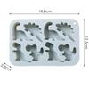 Dinosaur Food Grade Silicone Molds 8-Cavity Chocolate Hard Candy Ice Cubes Silicone Mold for DIY Cake Chocolate Candy Jelly