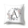 Polyester Pillowcase Simple and Fresh Xiaohua Home Furnishing 26 English Letter Printed Waist Cushion Pillowcase