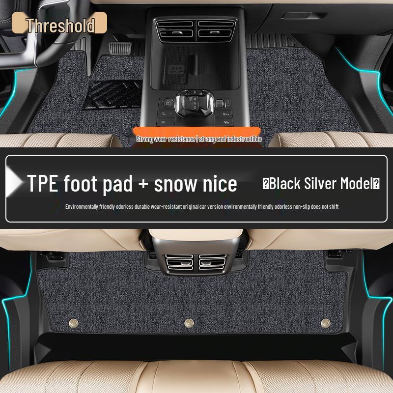 Full Coverage TPE Floor Mats for 26 BYD Song PRO Models - Custom Car Carpet Accessories