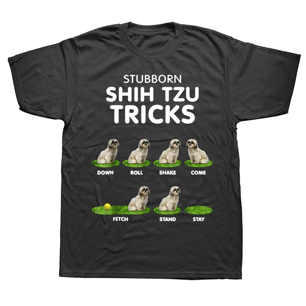 

Funny Shih Tzu Trick Dog Lover T Shirts Graphic Cotton Streetwear Short Sleeve Birthday Gifts Summer Style T-shirt Mens Cloth... S разноцветный