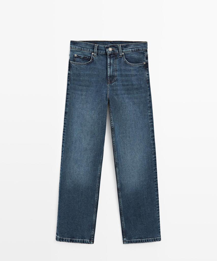Masimodutti Mid-Waisted Straight Fit Jeans