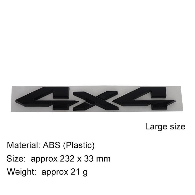 3D Premium ABS Autoaufkleber 4X4 Karosserieemblem Aufkleber Außendekoration