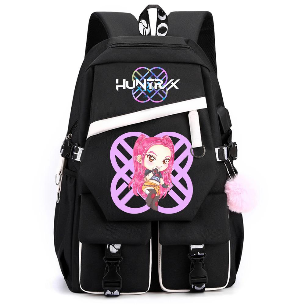 Anime K-pop Demon Hunters Printed Large Capacity Backpack for Teenger Student Girl Boy Back To School Bookbag Kid Gift Women Waterproof Travel Bag
