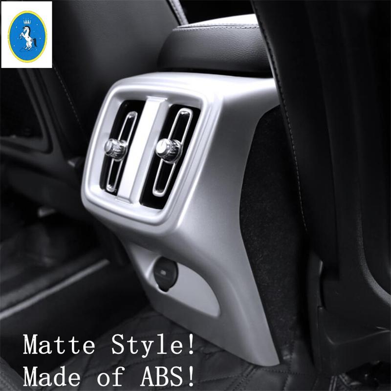 Car Accessories Center Console Armrest Storage Box Rear AC Air Condition Outlet Vent Panel Cover Trim For VOLVO XC40 2018 - 2024