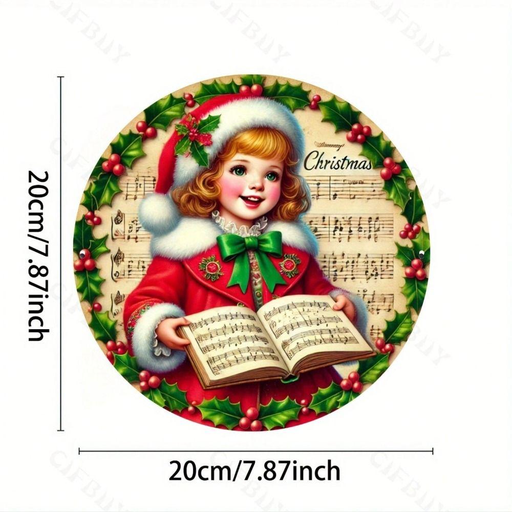 Handmade Metal Tin Painting Wall Art Decorative Plaque 20x20cm