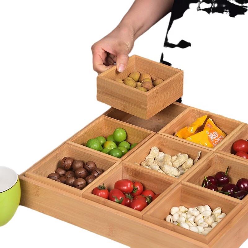 Japanese Style Rice Husk 3-Compartment Serving Plate