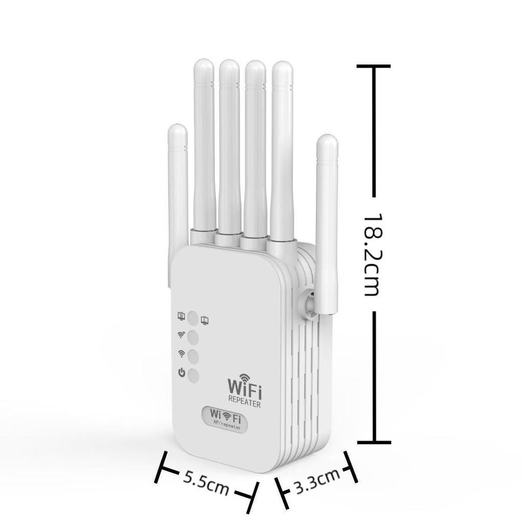 Dual Band 1200M WiFi Signal Booster with AP Router (2.4 & 5.8G)