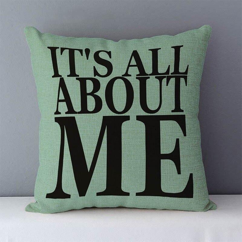 

Популярная фраза с буквенным принтом, диванная подушка, домашний декор, подушка, квадратная наволочка 40X40CM