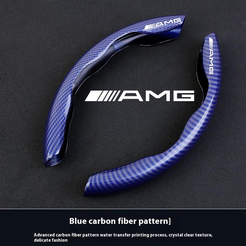 

Car Steering Wheel Cover For Mercedes Benz A B C E S Class AMG GLA GLB GLC GLE CLA CLS SLC GLS GLK SLK Vito ML Pilot A45 C43 C63 синій