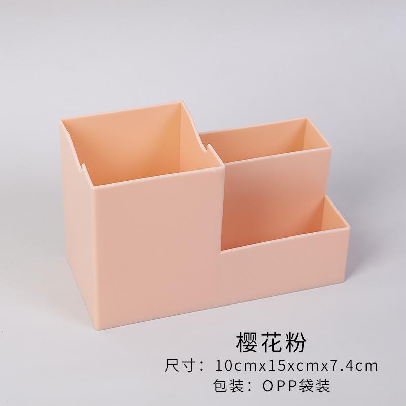 Multi-função desktop caneta titular escritório escola caso de armazenamento colorido caixa de plástico caneta lápis organizador suporte do telefone móvel