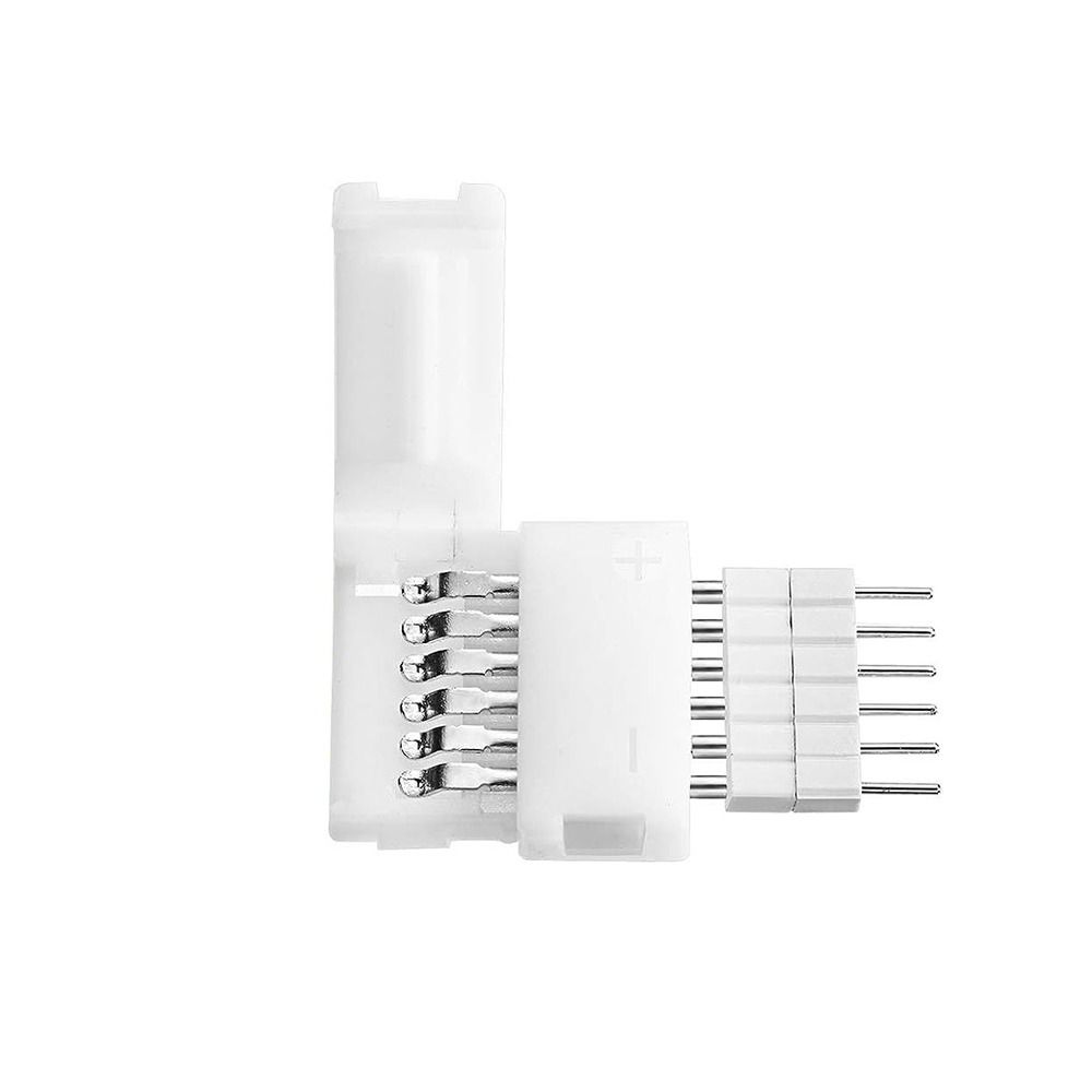 

3 шт. светодиодная лента без пайки светодиодный соединитель 6PIN L-образный угловой соединитель для 12 мм RGB светодиодной ленты новый