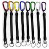 Comfortable and Stretchable Fishing Missed Rope Antilost Spiral Spring Lanyard