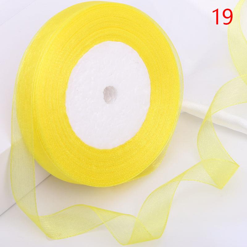 38Meter/Roll 1.5Cm Sheer Chiffon Ribbon For Handmade Bow Craft Wedding Christmas Decoration Diy Card Gift Wrapping