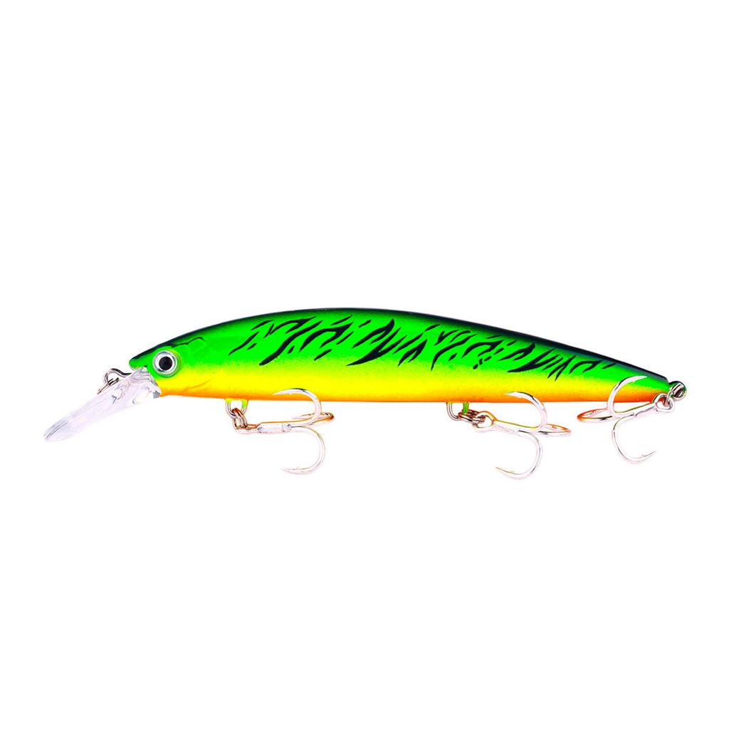 Hard Lure Minnow 13cm-36g Sinking Minnow Hard Bait Fishing Lures Minnow with Treble Hook