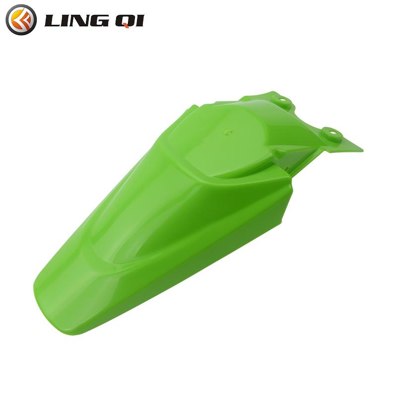 LINGQI Modified Plastic Rear Fender Fit To KLX 110 KX65 Pit Dirt Bike Mudguards Tail Fender Protector Guards for KLX110