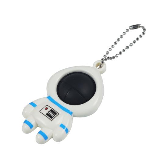 Portachiavi Astronauta Pop It Portachiavi Cartoon Spaziale Giocattolo Antistress con Catena a Sfera Decorazione da Appendere allo Zaino Fascino per Borsa Ciondolo per Portafoglio