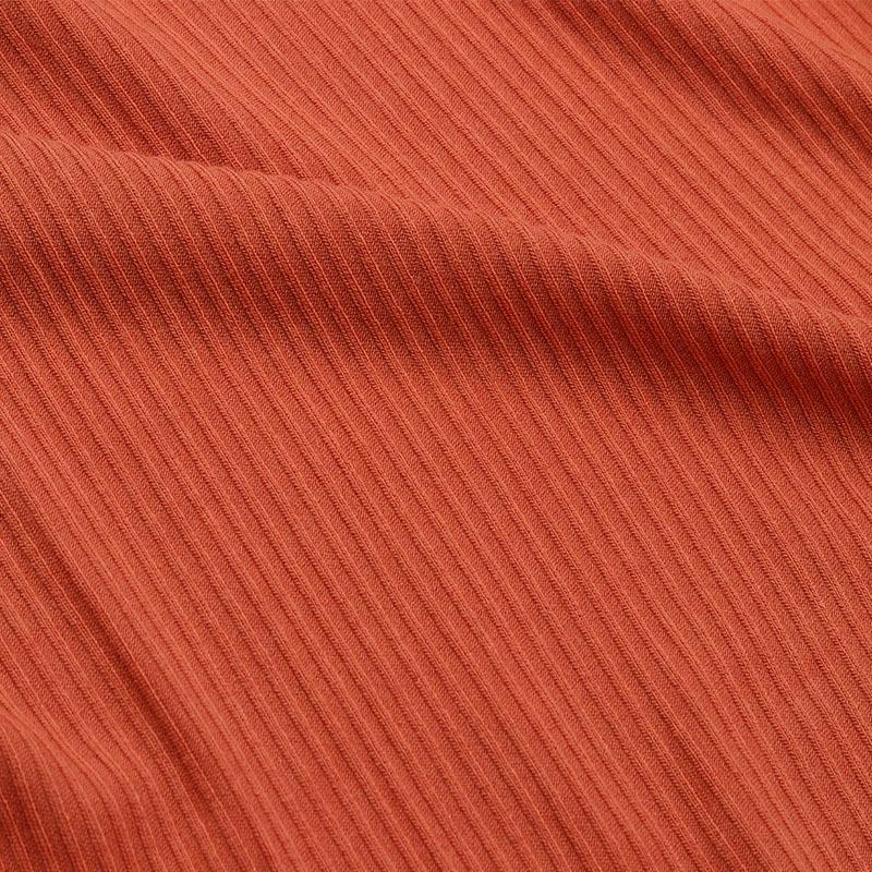 French Ribbed Rayon Spandex Elastic Knit Fabric, Available In 180g/220g/250g/300g